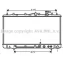 Радиатор охлаждения двигателя AVA QUALITY COOLING 2022683 ZABR7 WZ 4045385023486 HY2033