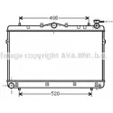 Радиатор охлаждения двигателя AVA QUALITY COOLING YZ 1E3 HY2043 2022685 JIB5LU