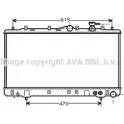 Радиатор охлаждения двигателя AVA QUALITY COOLING HY2056 2022696 JBR 4A 4045385023615