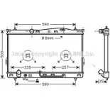 Радиатор охлаждения двигателя AVA QUALITY COOLING 4045385023714 2022703 G PYKS HY2078