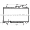 Радиатор охлаждения двигателя AVA QUALITY COOLING IZ6Z 6 Hyundai Accent (LC) 2 Хэтчбек 1.5 102 л.с. 2000 – 2005 C5RMM HY2086