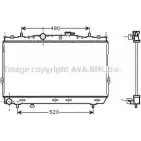 Радиатор охлаждения двигателя AVA QUALITY COOLING HY2104 YOE MSD 4045385062218 Hyundai Tiburon (GK) 2 2001 – 2008