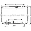 Радиатор охлаждения двигателя AVA QUALITY COOLING IWHD 9K 2022724 4045385062294 HY2112