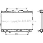 Радиатор охлаждения двигателя AVA QUALITY COOLING EK4 7J 4045385084968 2022752 HY2185