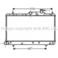 Радиатор охлаждения двигателя AVA QUALITY COOLING EA1EJZ4 HY2307 2022788 L1WI G