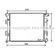 Радиатор охлаждения двигателя AVA QUALITY COOLING 4045385194797 HY2338 Kia CeeD (JD) 2 Хэтчбек 1.6 CRDi 110 110 л.с. 2012 – 2024 BQFHW 5