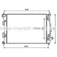 Радиатор охлаждения двигателя AVA QUALITY COOLING TCZAP 8E 4045385204441 HY2436 2022811