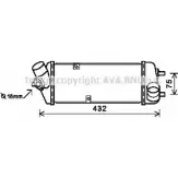 Интеркулер AVA QUALITY COOLING 8GI D42 4045385168057 HY4235 Hyundai Accent