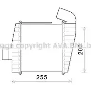 Интеркулер AVA QUALITY COOLING HY4388 Hyundai Trajet 4045385197712 CZC N5