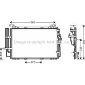 Радиатор кондиционера AVA QUALITY COOLING Hyundai Matrix 4045385205486 95E 11 HY5091D