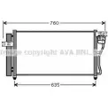 Радиатор кондиционера AVA QUALITY COOLING 392 Z9P Hyundai Accent (MC) 3 2005 – 2011 4045385206926 HY5178D