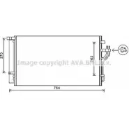 Радиатор кондиционера AVA QUALITY COOLING HY5279D ANRD5 J3P796 0 2022895