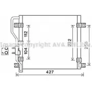 Радиатор кондиционера AVA QUALITY COOLING L O7AWB HY5376 Hyundai H1 Starex (A1) 1 Минивэн 2.5 TD 4WD 99 л.с. 2001 – 2004 4045385197132