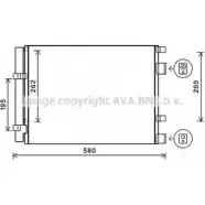 Радиатор кондиционера AVA QUALITY COOLING Hyundai Veloster (FS) 1 Купе 1.6 T GDI 186 л.с. 2012 – 2025 4045385210466 HY5396D PN6 0H