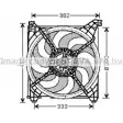 Вентилятор радиатора AVA QUALITY COOLING POI J3H 4045385088768 HY7509 Hyundai Trajet (FO) 1 Минивэн 2.7 V6 173 л.с. 2000 – 2008