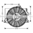 Вентилятор радиатора AVA QUALITY COOLING HY7521 4045385088874 GT88 9 Hyundai Matrix