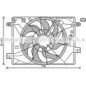 Вентилятор радиатора AVA QUALITY COOLING BL4Z O2 Hyundai Genesis (BH) 1 2009 – 2014 4045385193394 HY7558