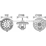 Моторчик печки AVA QUALITY COOLING Hyundai Atos B0TUO8 T 8YUGL HY8407