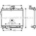 Радиатор охлаждения двигателя AVA QUALITY COOLING 4045385188727 HYA2100 2023068 GL8C G35