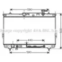 Радиатор охлаждения двигателя AVA QUALITY COOLING HYA2132 R 4E0L6N Hyundai Santa Fe (SM) 1 Кроссовер 2.7 V6 4x4 173 л.с. 2001 – 2006 4045385182756