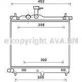 Радиатор охлаждения двигателя AVA QUALITY COOLING HYA2291 3 61RQ 4045385185887 2023082