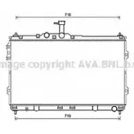Радиатор охлаждения двигателя AVA QUALITY COOLING 7S0F E 4045385211876 Hyundai H1 Starex (TQ) 2 Автобус 2.5 CRDi 170 л.с. 2008 – 2025 HYA2418