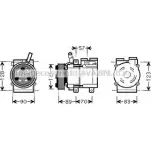 Компрессор кондиционера AVA QUALITY COOLING HYAK257 Hyundai H1 Starex (A1) 1 Минивэн 2.5 TD 4WD 101 л.с. 2001 – 2004 4045385203604 GUS DCG