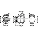 Компрессор кондиционера AVA QUALITY COOLING HYK260 Hyundai H1 Starex (A1) 1 Минивэн 2.4 112 л.с. 1997 – 2004 4045385173792 G2 OWN