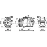 Компрессор кондиционера AVA QUALITY COOLING Hyundai ix55 (EN) 1 Кроссовер 3.0 V6 CRDi 4WD 239 л.с. 2008 – 2011 HYK281 4045385177356 QHBDF T