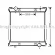 Радиатор охлаждения двигателя AVA QUALITY COOLING 4045385105021 2023289 O1KJ 7 IV2095