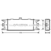 Интеркулер AVA QUALITY COOLING IV4045 HRP YA3 1G4EL 2023302