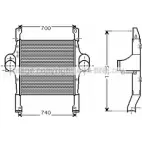 Интеркулер AVA QUALITY COOLING IV4067 4045385064380 XL3G K 2023304