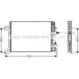 Радиатор кондиционера AVA QUALITY COOLING 2023315 IV5034 4045385011643 I9A H1H