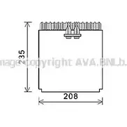 Испаритель кондиционера AVA QUALITY COOLING IVV133 2023359 VBY0O PTJQ 3