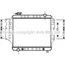 Радиатор охлаждения двигателя AVA QUALITY COOLING JE2023 2023370 4045385024520 8A64X 9X