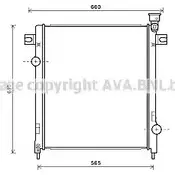 Радиатор охлаждения двигателя AVA QUALITY COOLING JE2053 Jeep Cherokee (KK) 4 2007 – 2013 4045385177271 C SQF3