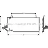 Радиатор кондиционера AVA QUALITY COOLING 4045385011681 605 VY JE5006 2023389
