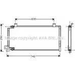 Радиатор кондиционера AVA QUALITY COOLING OCPXA Jeep Cherokee C LLJ5 JE5011
