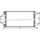 Радиатор кондиционера AVA QUALITY COOLING 4045385215539 4 4QP2LZ JE5074 Jeep Patriot (MK74) 1 2007 – 2017