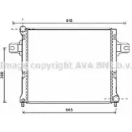 Радиатор охлаждения двигателя AVA QUALITY COOLING H0F VHXJ JEA2064 4045385196302 2023416