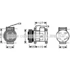 Компрессор кондиционера AVA QUALITY COOLING 2023422 JEAK032 4045385171354 0P5A BJM