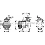 Компрессор кондиционера AVA QUALITY COOLING YCWMC T JEK032 2023431 O3KNP6