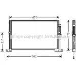 Радиатор кондиционера AVA QUALITY COOLING JRA5032 2023492 SUO7T 1N 0GNXM