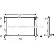 Радиатор охлаждения двигателя AVA QUALITY COOLING Kia Carnival KA2018 NT 9QT 4045385024698