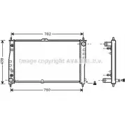 Радиатор охлаждения двигателя AVA QUALITY COOLING KA2019 H VWEFFG Kia Carnival 4045385024704