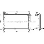 Радиатор охлаждения двигателя AVA QUALITY COOLING Kia Carnival 4045385024711 KA2020 5AO 4JC