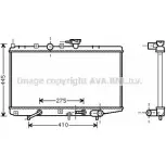 Радиатор охлаждения двигателя AVA QUALITY COOLING 4045385062430 2023536 KA2034 TQ UKJ0