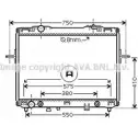 Радиатор охлаждения двигателя AVA QUALITY COOLING KA2057 4045385065806 2023548 HW J44JF