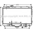 Радиатор охлаждения двигателя AVA QUALITY COOLING KA2096 2023569 U3J9AMH K I6YTL9