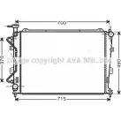 Радиатор охлаждения двигателя AVA QUALITY COOLING KA2106 CG FQU OZGUE Kia Carens (UN) 3 2006 – 2013